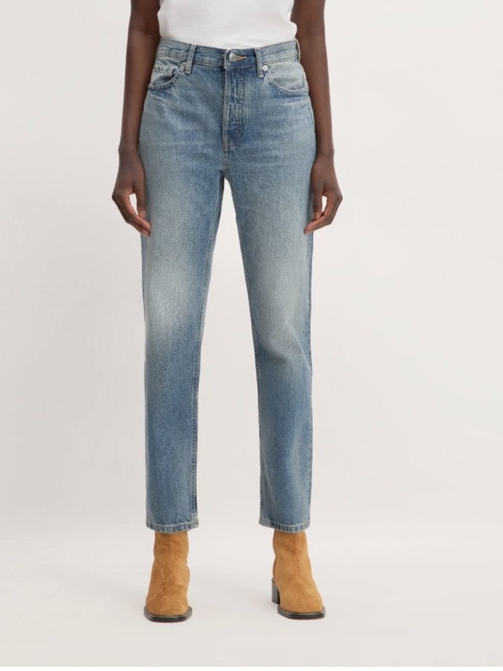 Everlane Womens The 90s Cheeky Jean Vintage Mid Blue High Rise Size 26